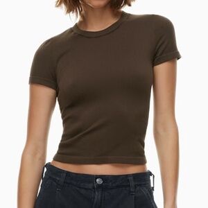 Aritzia Rib Seamless Willow T-Shirt